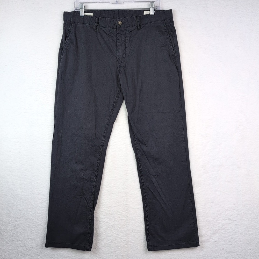 7 Diamonds Pants Mens Size 33x30 Black Chinos Straight Fit Regular Office Casual